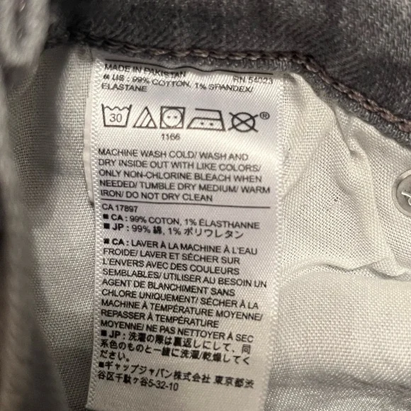 MAKE OFFER Banana Republic Factory Girlfriend Jeans Gray Denim Size 28/6 - Picture 10 of 14
